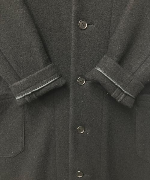 plantation（プランテーション）plantation (プランテーション) ウールロングコート ブラック サイズ:Mの古着・服飾アイテム