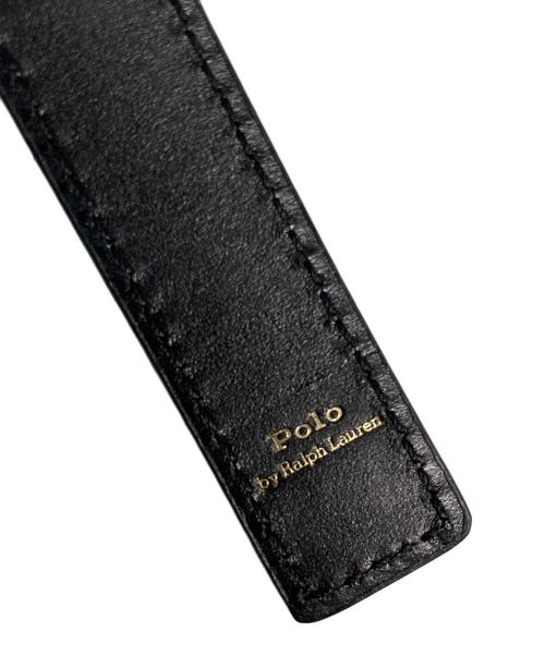 POLO RALPH LAUREN（ポロ・ラルフローレン）POLO RALPH LAUREN (ポロ・ラルフローレン) リバーシブル ヴァケッタレザーベルト ベージュの古着・服飾アイテム