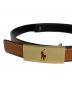 POLO RALPH LAUREN (ポロ・ラルフローレン) リバーシブル ヴァケッタレザーベルト ベージュ：6000円
