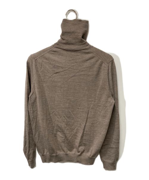 Zanone（ザノーネ）Zanone (ザノーネ) ハイネックウールニット ベージュ サイズ:48の古着・服飾アイテム