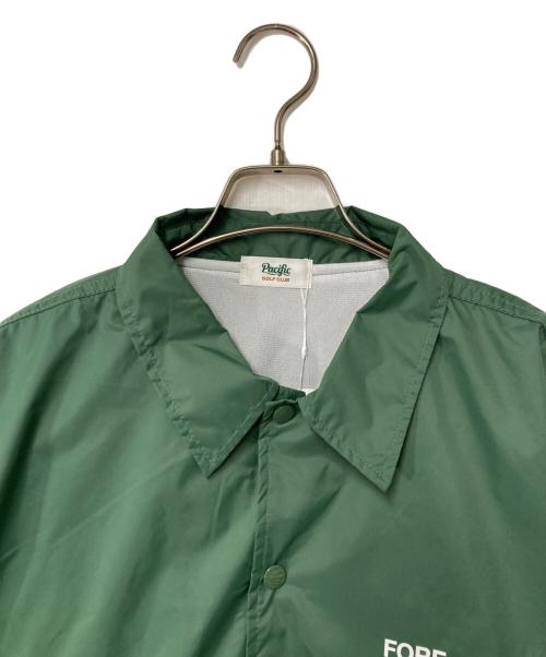 Pacific GOLF CLUB（パシフィックゴルフクラブ）Pacific GOLF CLUB (パシフィックゴルフクラブ) コーチジャケット グリーン サイズ:L 未使用品の古着・服飾アイテム