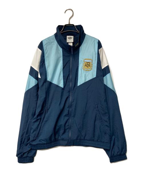 adidas（アディダス）adidas (アディダス) アルゼンチン エキップメント トラックトップ ネイビー×ブルー サイズ:XLの古着・服飾アイテム