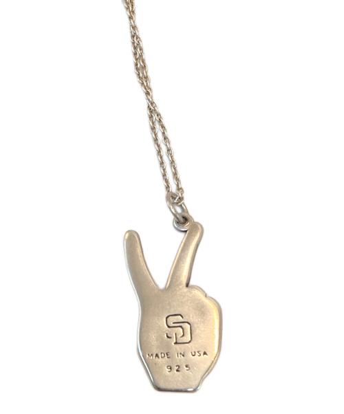STANDARD CALIFORNIA（スタンダードカリフォルニア）STANDARD CALIFORNIA (スタンダードカリフォルニア) ピースサイン シルバーネックレスの古着・服飾アイテム
