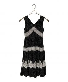 HER LIP TO（ハーリップトゥ）の古着「Clarine Polka Dot Dress」｜ブラック×ホワイト