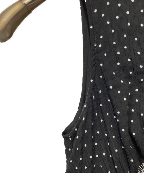 HER LIP TO（ハーリップトゥ）HER LIP TO (ハーリップトゥ) Clarine Polka Dot Dress ブラック×ホワイト サイズ:Mの古着・服飾アイテム