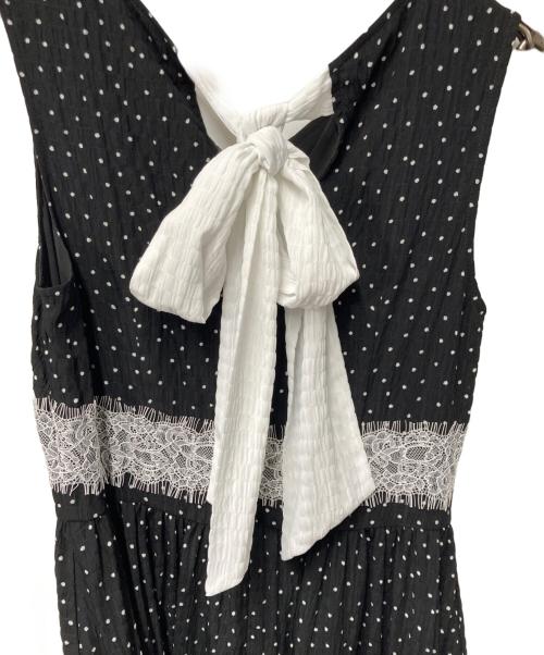 HER LIP TO（ハーリップトゥ）HER LIP TO (ハーリップトゥ) Clarine Polka Dot Dress ブラック×ホワイト サイズ:Mの古着・服飾アイテム