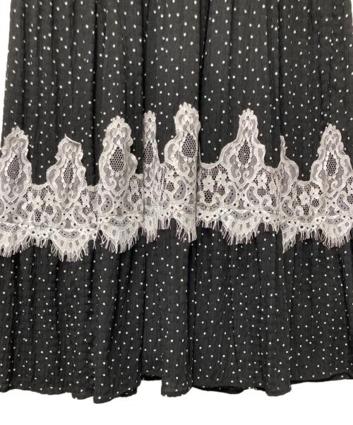 HER LIP TO（ハーリップトゥ）HER LIP TO (ハーリップトゥ) Clarine Polka Dot Dress ブラック×ホワイト サイズ:Mの古着・服飾アイテム