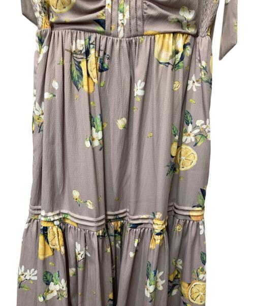 HER LIP TO（ハーリップトゥ）HER LIP TO (ハーリップトゥ) Capri Lemon Print Dress ベージュ サイズ:Mの古着・服飾アイテム