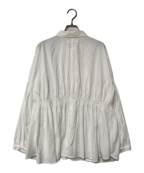 HER LIP TO（ハーリップトゥ）HER LIP TO (ハーリップトゥ) Bianca Sheer Shirt ホワイト サイズ:Fの古着・服飾アイテム