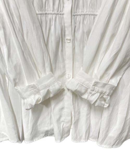 HER LIP TO（ハーリップトゥ）HER LIP TO (ハーリップトゥ) Bianca Sheer Shirt ホワイト サイズ:Fの古着・服飾アイテム