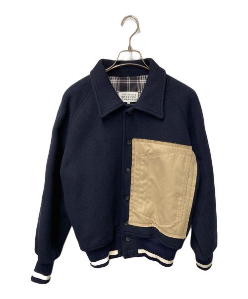 Maison Margiela（メゾンマルジェラ）Maison Margiela (メゾンマルジェラ) Memory of Bomber Jacket ネイビー サイズ:48の古着・服飾アイテム