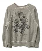 SAINT MICHAELセントマイケル）の古着「CREW SWEAT FLOWER」｜グレー