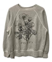 SAINT MICHAEL（セントマイケル）の古着「CREW SWEAT FLOWER」｜グレー
