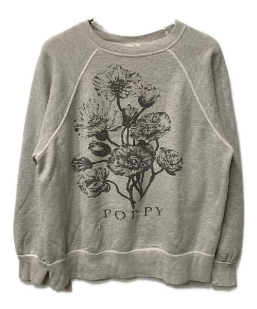 SAINT MICHAEL（セントマイケル）SAINT MICHAEL (セントマイケル) CREW SWEAT FLOWER グレー サイズ:Ｌの古着・服飾アイテム