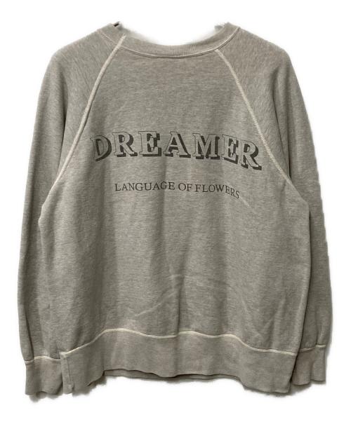 SAINT MICHAEL（セントマイケル）SAINT MICHAEL (セントマイケル) CREW SWEAT FLOWER グレー サイズ:Ｌの古着・服飾アイテム