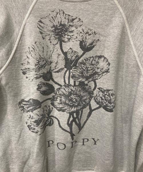 SAINT MICHAEL（セントマイケル）SAINT MICHAEL (セントマイケル) CREW SWEAT FLOWER グレー サイズ:Ｌの古着・服飾アイテム