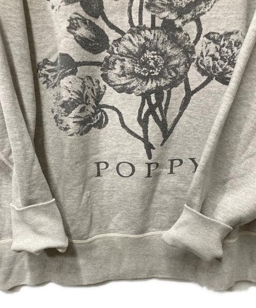 SAINT MICHAEL（セントマイケル）SAINT MICHAEL (セントマイケル) CREW SWEAT FLOWER グレー サイズ:Ｌの古着・服飾アイテム