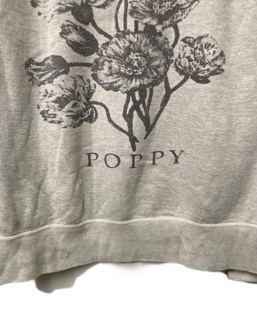 SAINT MICHAEL（セントマイケル）SAINT MICHAEL (セントマイケル) CREW SWEAT FLOWER グレー サイズ:Ｌの古着・服飾アイテム