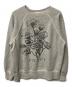 SAINT MICHAEL（セントマイケル）の古着「CREW SWEAT FLOWER」｜グレー