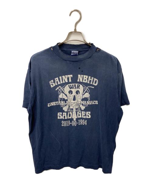 NEIGHBORHOOD（ネイバーフッド）NEIGHBORHOOD (ネイバーフッド) SAINT MICHAEL (セントマイケル) NH SS TEE ネイビー サイズ:Mの古着・服飾アイテム