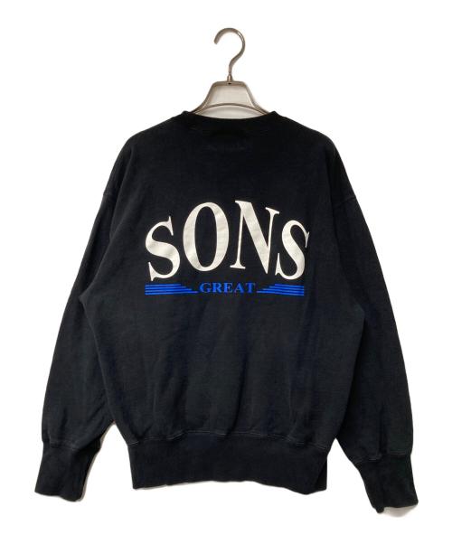 son of the cheese（（サノバチーズ））son of the cheese (（サノバチーズ）) プリントスウェット ブラック サイズ:Mの古着・服飾アイテム