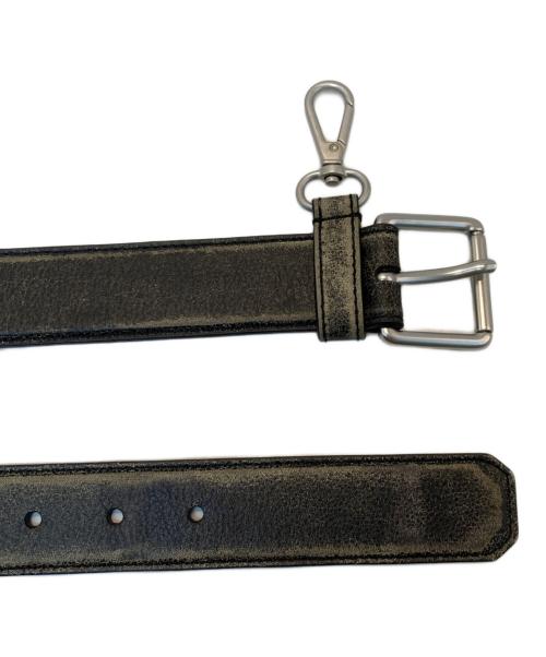 MM6 Maison Margiela（エムエムシックスメゾンマルジェラ）MM6 Maison Margiela (エムエムシックスメゾンマルジェラ) レザーベルト ブラックの古着・服飾アイテム