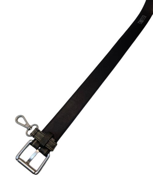 MM6 Maison Margiela（エムエムシックスメゾンマルジェラ）MM6 Maison Margiela (エムエムシックスメゾンマルジェラ) レザーベルト ブラックの古着・服飾アイテム