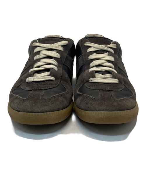 Maison Margiela（メゾンマルジェラ）Maison Margiela (メゾンマルジェラ) REPLICA ジャーマントレーナー ブラウン×ブラック サイズ:39の古着・服飾アイテム