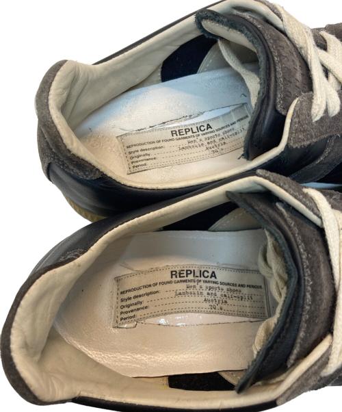 Maison Margiela（メゾンマルジェラ）Maison Margiela (メゾンマルジェラ) REPLICA ジャーマントレーナー ブラウン×ブラック サイズ:39の古着・服飾アイテム
