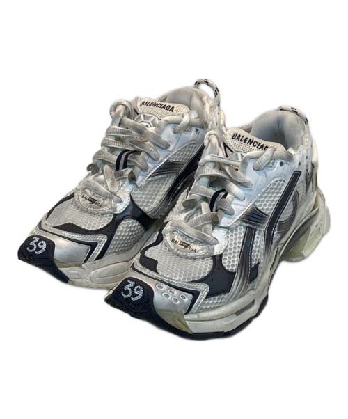 BALENCIAGA（バレンシアガ）BALENCIAGA (バレンシアガ) Runner スニーカー ホワイト×ブラック サイズ:EUR39/UK5/USA6/JP26の古着・服飾アイテム