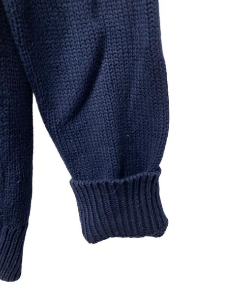 POLO RALPH LAUREN（ポロ・ラルフローレン）POLO RALPH LAUREN (ポロ・ラルフローレン) クルーネックロゴニット ネイビー サイズ:Sの古着・服飾アイテム