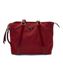 PRADA（プラダ）の古着「ナイロントートバッグ」｜レッド