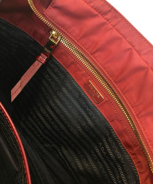 PRADA（プラダ）PRADA (プラダ) ナイロントートバッグ レッドの古着・服飾アイテム