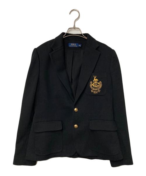 POLO RALPH LAUREN（ポロ・ラルフローレン）POLO RALPH LAUREN (ポロ・ラルフローレン) テーラードジャケット ブラック サイズ:14の古着・服飾アイテム