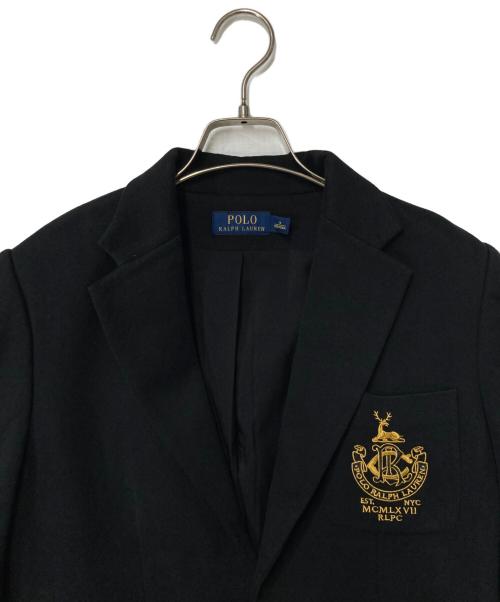 POLO RALPH LAUREN（ポロ・ラルフローレン）POLO RALPH LAUREN (ポロ・ラルフローレン) テーラードジャケット ブラック サイズ:14の古着・服飾アイテム