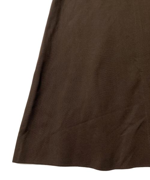 Noble（ノーブル）Noble (ノーブル) ミラノリブフィットフレアニットワンピース ブラウン サイズ:Freeの古着・服飾アイテム