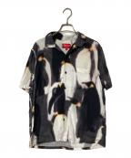 SUPREMEシュプリーム）の古着「Penguins Rayin S/S shirt」｜ブラック×ホワイト