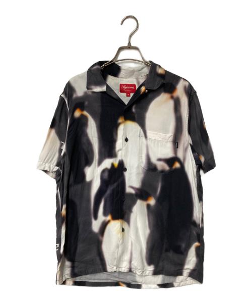 SUPREME（シュプリーム）Supreme (シュプリーム) Penguins Rayin S/S shirt ブラック×ホワイト サイズ:Sの古着・服飾アイテム