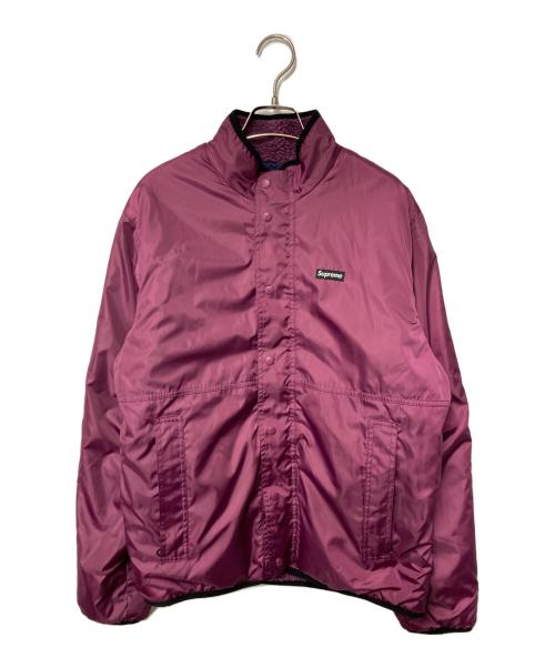 SUPREME（シュプリーム）SUPREME (シュプリーム) Reversible Colorblocked Fleece Jacket パープル×ベージュ サイズ:Mの古着・服飾アイテム