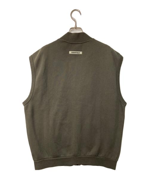 FOG ESSENTIALS（フィアオブゴッド エッセンシャル）FOG ESSENTIALS (フィアオブゴッド エッセンシャル) FULL ZIP SS SWEAT VEST グレー サイズ:Ｍの古着・服飾アイテム