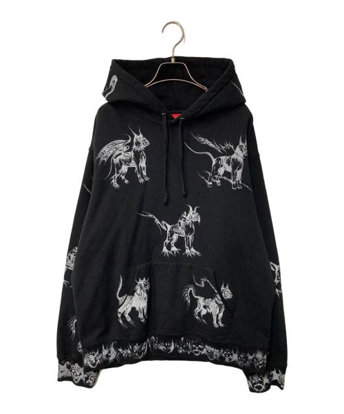 SUPREME（シュプリーム）SUPREME (シュプリーム) Animals Hooded Sweatshirt ブラック サイズ:Ｌの古着・服飾アイテム