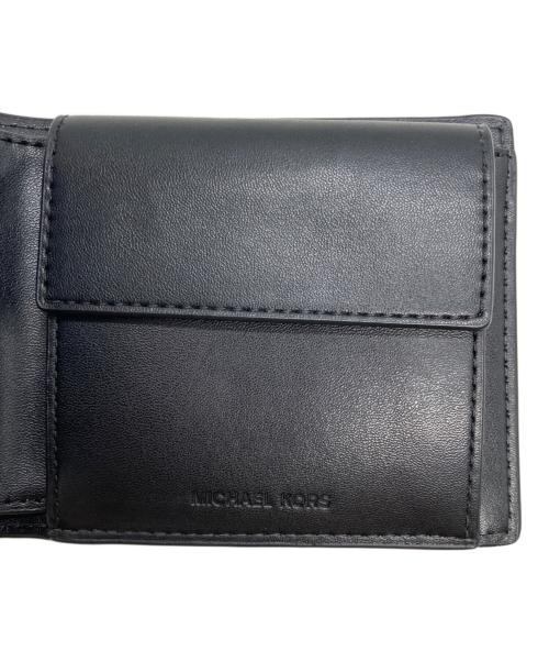 MICHAEL KORS（マイケルコース）MICHAEL KORS (マイケルコース) 2つ折り財布 ブラックの古着・服飾アイテム
