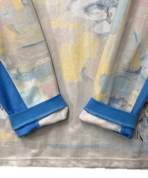 PUMA（プーマ）PUMA (プーマ) KIDSUPER (キッドスーパー) 長袖レトロシャツ ブルー×アイボリー サイズ:Sの古着・服飾アイテム