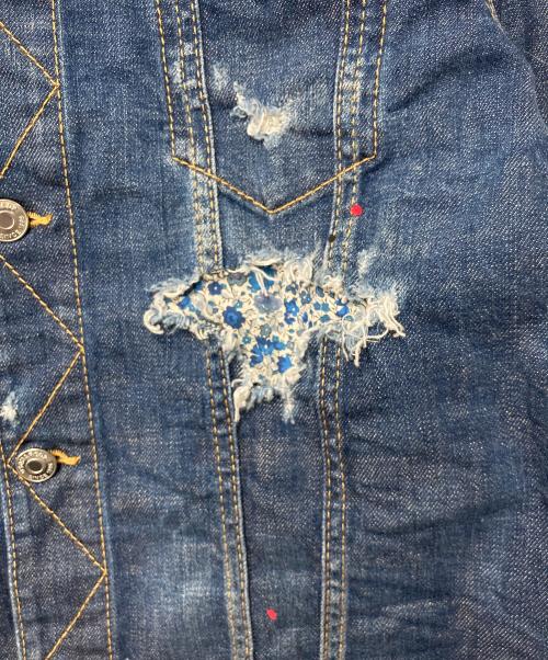 DSQUARED2（ディースクエアード）DSQUARED2 (ディースクエアード) デニムジャケット インディゴ サイズ:50の古着・服飾アイテム