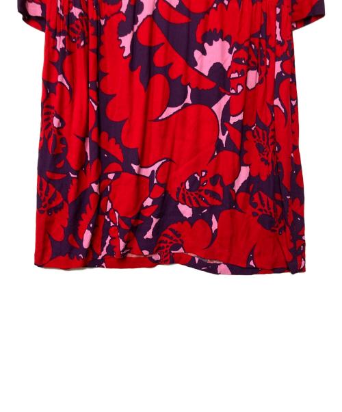 marimekko（マリメッコ）marimekko (マリメッコ) AKILEIJA / VARBU DRESS ピンク×レッド サイズ:38の古着・服飾アイテム