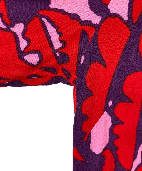 marimekko（マリメッコ）marimekko (マリメッコ) AKILEIJA / VARBU DRESS ピンク×レッド サイズ:38の古着・服飾アイテム