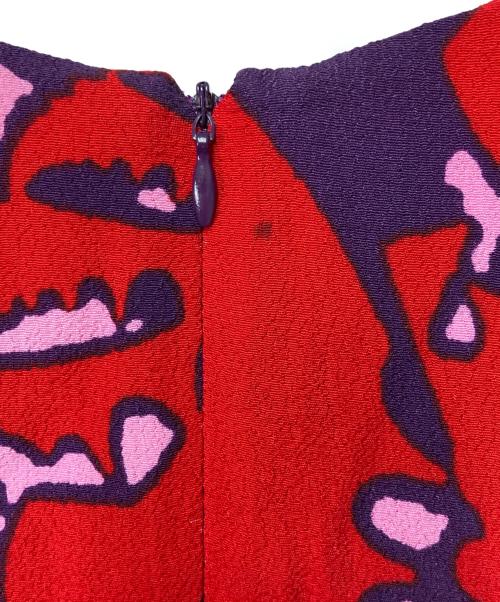 marimekko（マリメッコ）marimekko (マリメッコ) AKILEIJA / VARBU DRESS ピンク×レッド サイズ:38の古着・服飾アイテム