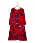 marimekko（マリメッコ）の古着「AKILEIJA / VARBU DRESS」｜ピンク×レッド