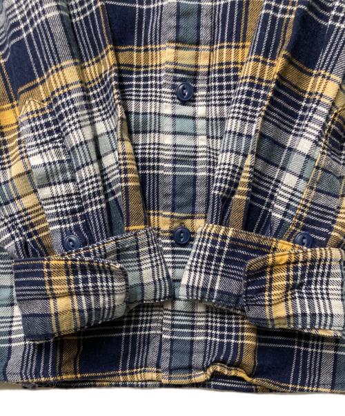 Patagonia（パタゴニア）Patagonia (パタゴニア) フランネルシャツ グレー×ネイビー サイズ:XLの古着・服飾アイテム