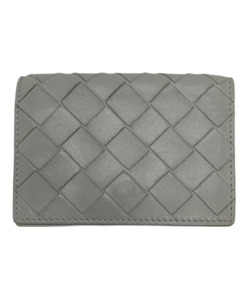 BOTTEGA VENETA（ボッテガベネタ）BOTTEGA VENETA (ボッテガベネタ) イントレチャートパスケース グレーの古着・服飾アイテム